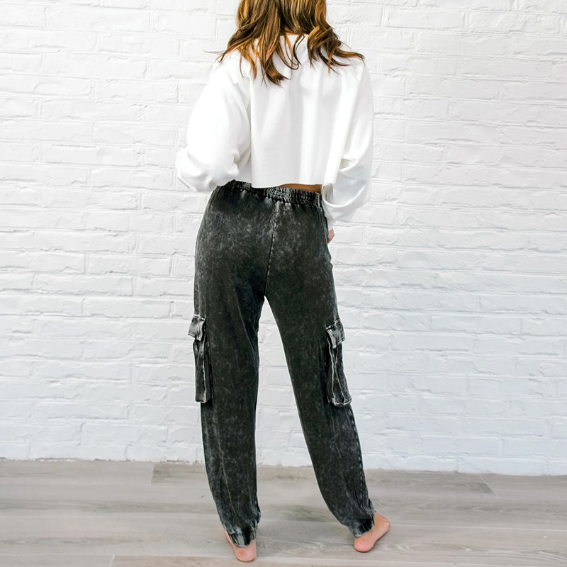 hongfeng offers acid wash joggers for trendy and fashionable styles in every collection.